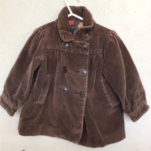 Brown corduroy jacket Size 2 years